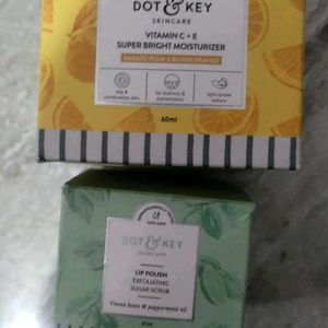 Dot Nd Key Face Moisturizer Lipscrub New Sealed Pa