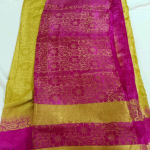 Silk Saree With Stitched Blouse