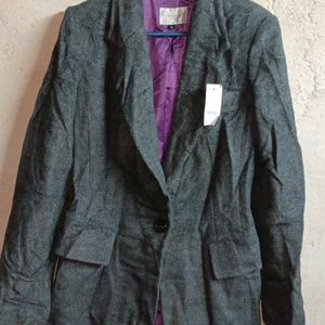 IVANA MILANO Formal Blazer Winter Coat Grey