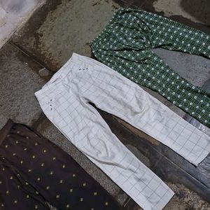 4 trouser with one free white leggings