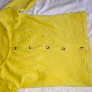 Full Sleeved Yellow Top