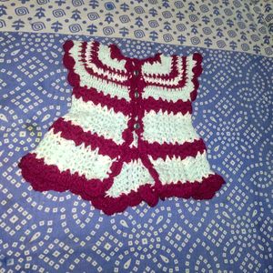 Kids Winter Wool Dress Handmade