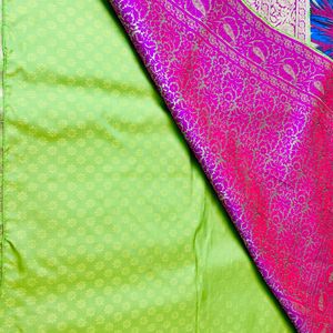 Green Banarasi Silk