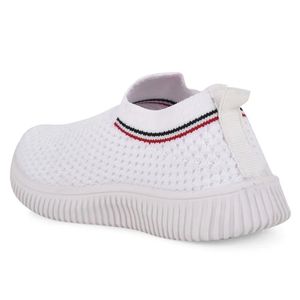 FIRST CRY KATS Perforated Slip On Shoes-White