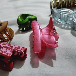 Set Of 7 Korean Claw clip