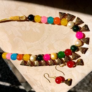 A Beaded Necklace Set