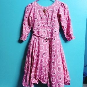 Cotton Silk Girl Frock