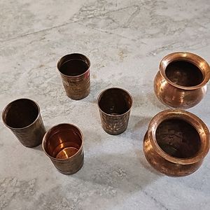 Copper Glass Sets And Lota