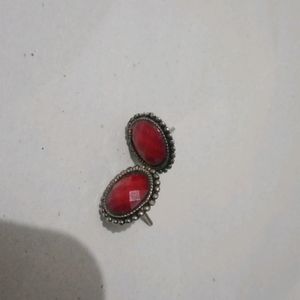 Ethnic Red Studs