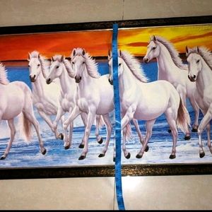 7 Horses Running Painting