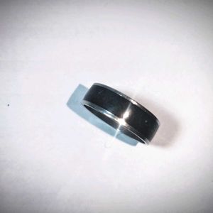 Shining Black And Silver Thumb Ring For Boy & Girl