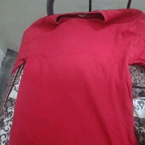 Sweat Shirt Full Sleeve, Red Colour