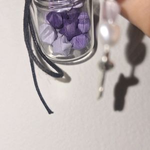 Cute Star Jar Charm (Purple)