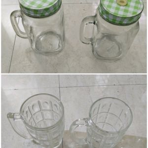 4 Glasses(With Lid And Open)