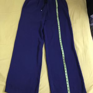 Blue Highwaisted Baggy Pant Waist32-