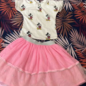 Kids Skirt& Top Set