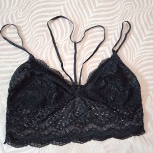 black bralette