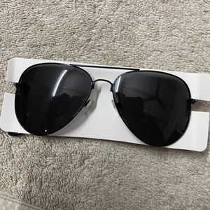 Black Aviator Sunglasses