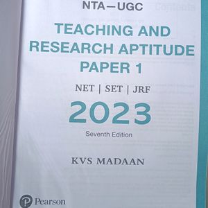 KVS madan Paper 1 for Ugc NET/JRF/SET