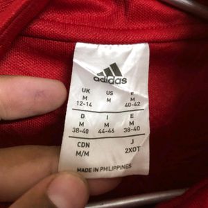 Adidas Red Long Sleeve T Shirt