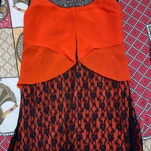 Orange Party Wear Top