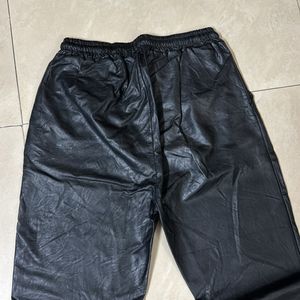 Leather Joggers