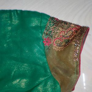 Full Maggam Work Saree With Blouse