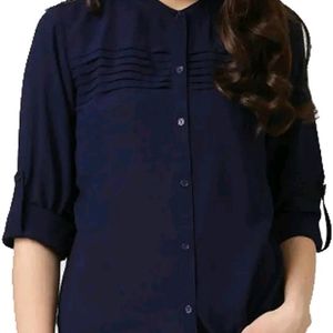 Dark Blue Women Shirt