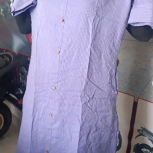 Beautiful Cotton Kurta Set With Side Pock