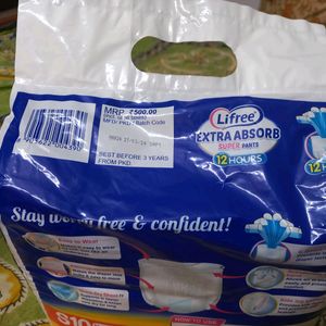 Lifree Adult Diapers For Sale Unopened Packet