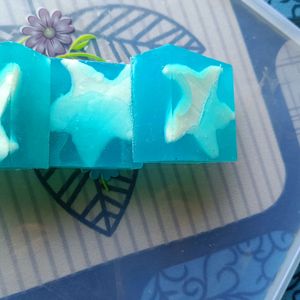 Natural Premium Soap Star Aqua Flavour - 3 Nos