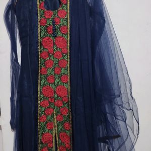 Kurta Set With Churidaar And Dupatta