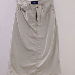 Off White Denim Skirt