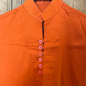 Orange Colour Kurta For Boy