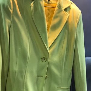 Neon Colour Slim Fit Blazer For Women