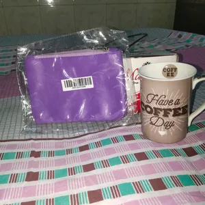 Gift Set New -- Coffe Mug -++ Lavender Pouch