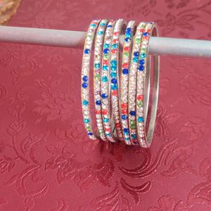 Silver Fancy Bangles