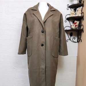 Long stylish Woolen Western Korean Overcoat