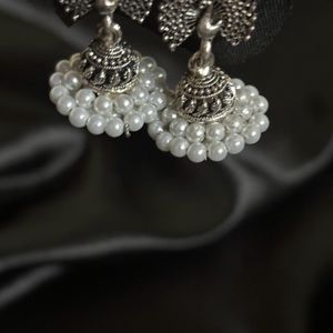 Pearl Peacock Earrings