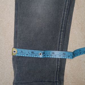 Ankled Small Size Grey Colour Stylish Jeans Pent