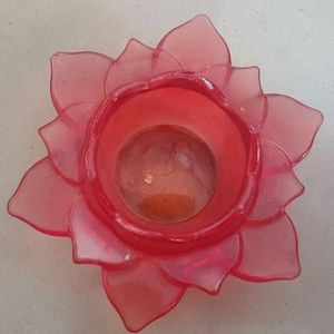 Lotus Tea Light Holder With Free Small Coaster