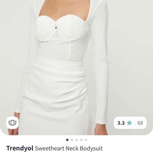 Trandyol Sweetheart Neck Bodysuit