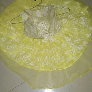 1 Year Girl Yellow Frock