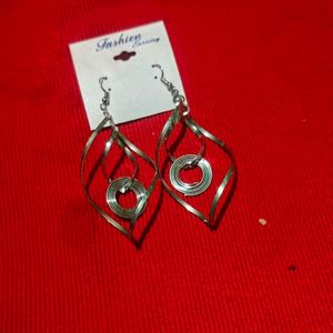 Silver Spiral Earrings