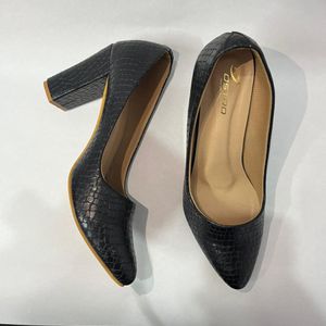 Black Block Heels Size Available