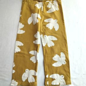 Mustard Printed Pant (Girl's)