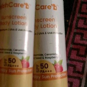 WishCare SPF50 Sunscreen Body Lotion 200 Ml