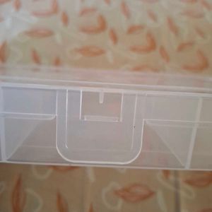 2 Plastic Multipurpose Sectioned Box