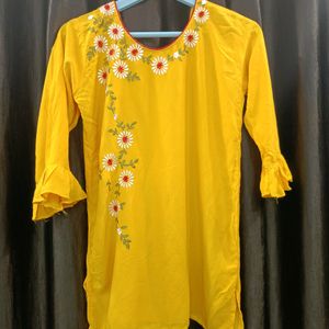 Yellow Tunic Top