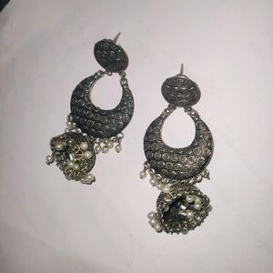 Oxidised Silver Plated Earrings